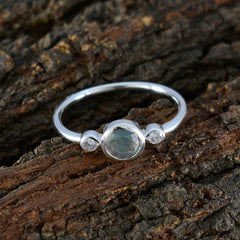 Addison Romantic Grey Gemstone Ring in Sterling Silver