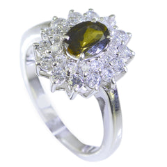 Nayara Romantic Halo Ring with Sparkling Gemstones Tourmaline Multicolor