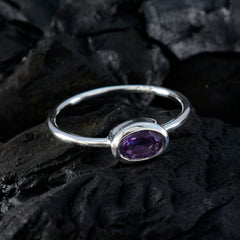 Li Lee Romantic Purple Solitaire Ring