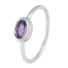Li Lee Romantic Purple Solitaire Ring