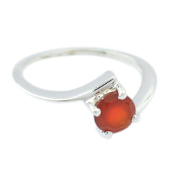 Abigail Romantic Red Solitaire Ring
