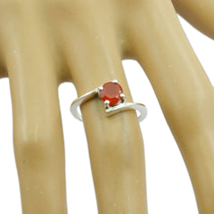 Abigail Romantic Red Solitaire Ring Red onyx Red
