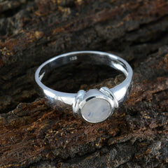 Claire Romantic White Solitaire Ring