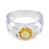 Pauline Romantic Yellow Solitaire Ring Citrine Yellow