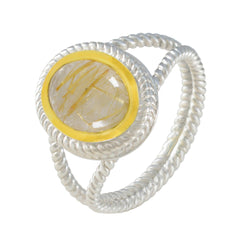 Grace Rope-Wire Golden Solitaire Ring