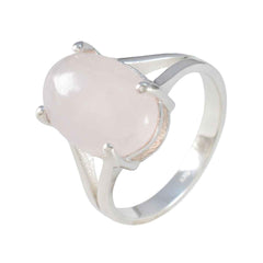 Rosa Boho Pink Ring with Elegant Oval Stone