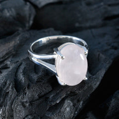 Rosa Boho Pink Ring with Elegant Oval Stone