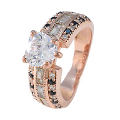 Saanvi Rose Gold Gemstone Ring for Women with Heart Stone