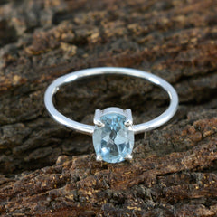 Saanvi Fairytale Blue Solitaire Ring