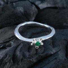 Sakura Graceful Green Solitaire Ring