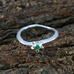 Sakura Graceful Green Solitaire Ring