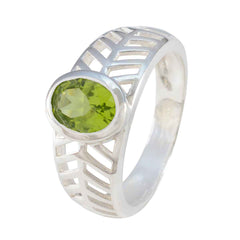 Scarlett Art Deco Green Solitaire Ring