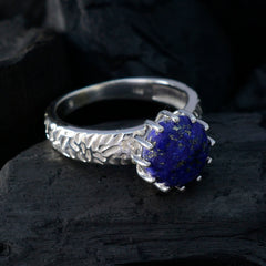 Scarlett Graceful Blue Solitaire Ring
