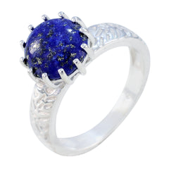 Scarlett Graceful Blue Solitaire Ring