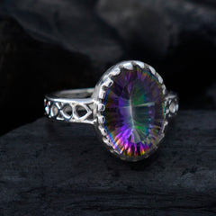Skylar Filigree Multicolor Ring with Oval Gemstone