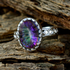 Skylar Filigree Multicolor Ring with Oval Gemstone