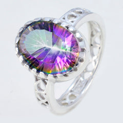 Skylar Filigree Multicolor Ring with Oval Gemstone
