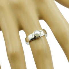 Priya Pearl Solitaire Ring for Women Elegant Style