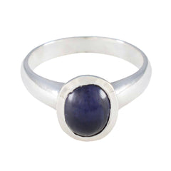 Isabel Sophisticated Blue Solitaire Ring Iolite Blue