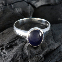 Isabel Sophisticated Blue Solitaire Ring