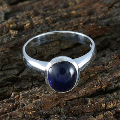 Isabel Sophisticated Blue Solitaire Ring