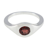 Maria Sophisticated Gemstone Ring with Red Stone Garnet Red