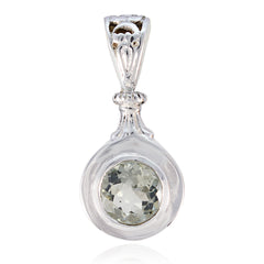 Scarlett Riyo Statement Jewelry Pendant with Gemstone Green Amethyst Light Green Light Green