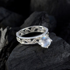 Teresa Filigree White Solitaire Ring