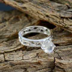 Teresa Filigree White Solitaire Ring