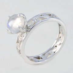 Teresa Filigree White Solitaire Ring