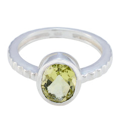 Tereza Heritage Yellow Solitaire Ring Lemon Quartz Yellow