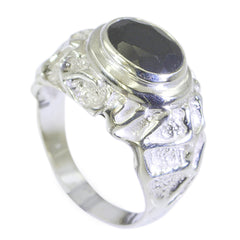 Isabel Traditional Black Solitaire Ring