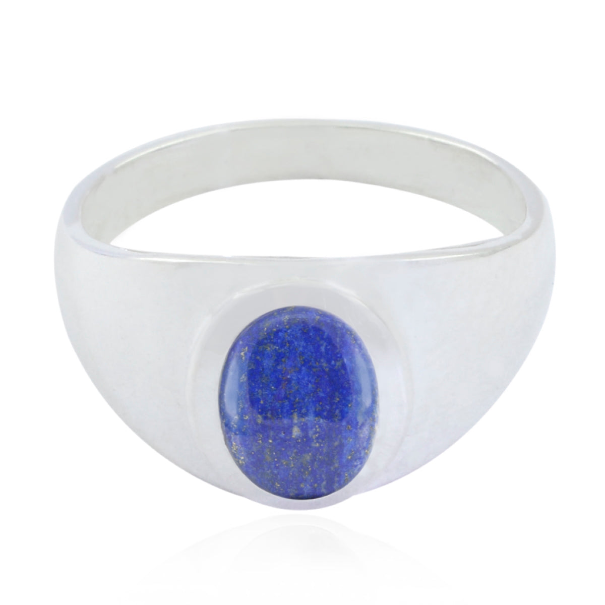 Alejandra Traditional Blue Solitaire Ring Lapis Lazuli Blue
