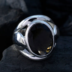 Aurora Traditional Brown Solitaire Ring