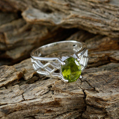 Josephine Traditional Green Solitaire Ring