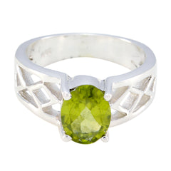 Josephine Traditional Green Solitaire Ring