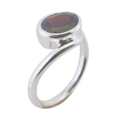 Ines Traditional Red Solitaire Ring