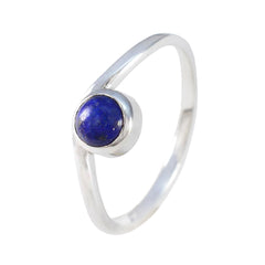 Layla Trendy Blue Solitaire Ring with Lapis Gem