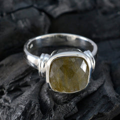 Lucia Trendy Grey Solitaire Ring with Silver Band