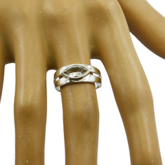 Priya Trendy Pink Solitaire Ring in Silver Finish