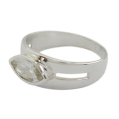 Priya Trendy Pink Solitaire Ring in Silver Finish