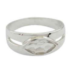 Priya Trendy Pink Solitaire Ring in Silver Finish Rose Quartz Pink