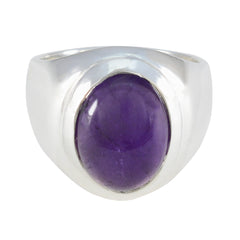 Liyana Trendy Purple Solitaire Ring Amethyst Purple