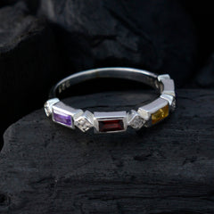 Yuna Trendy Quarter Band Jewelry with Colorful Gemstones