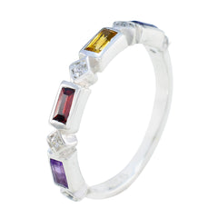 Yuna Trendy Quarter Band Jewelry with Colorful Gemstones
