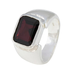 Nova Trendy Red Solitaire Ring with Bold Gemstone