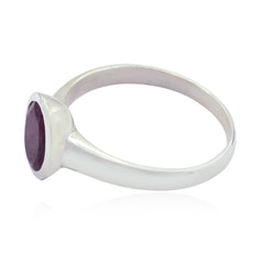 Bianca Trendy Red Solitaire Ring with Gemstone Accent