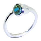 Florencia Trendy Turquoise Solitaire Ring Turquoise Blue