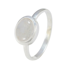 Nova Trendy White Solitaire Ring with Oval Design