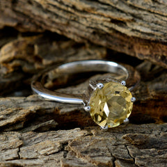 Natcha Trendy Yellow Solitaire Ring